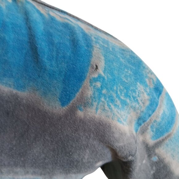 Medium Tie-Dye T-Shirt Vintage Mens T-shirt Medium 90s HOCKEY TIE DYE 1997 - Picture 4 of 9